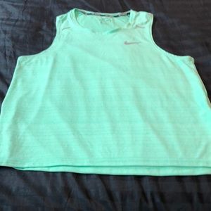 Nike green runner shirt